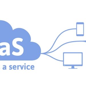 Concept of SaaS, software as a service.